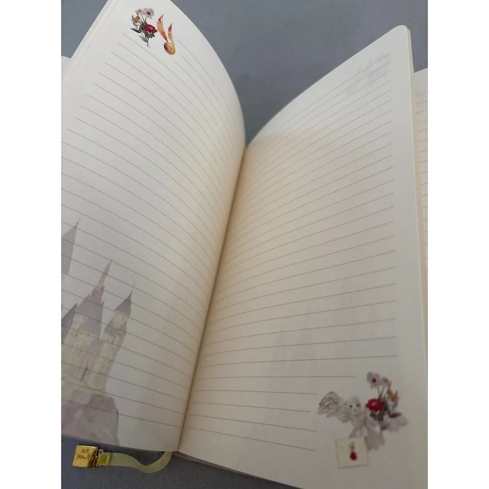 Harry Potter Hogwarts Castle Lined Journal Insight Editions Floral Watercolor